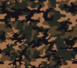 
Army camouflage texture trendy design seamless background. Ornament