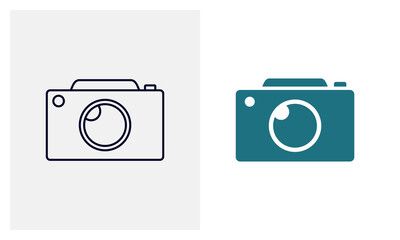 Camera icon vector template, Travel design icon concepts, Creative design
