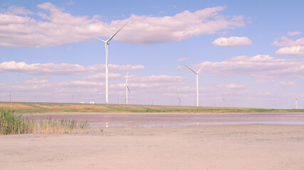 wind turbine in the wind