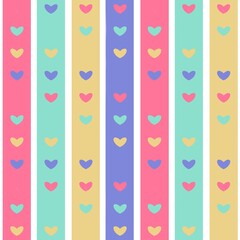 colorful hearts patterned background