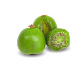 mini kiwiberry isolated on white background
