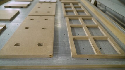 Board chipboard cut parts for furniture production. Boards for furniture production.