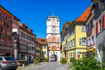 Ravensburger Tor, Frauentor, Wangen im Allgäu, Baden-Württemberg, Deutschland	