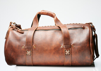 Brown leather fashion bag
