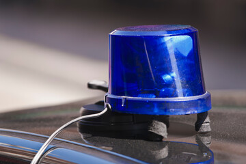 blaue Rundumleuchte