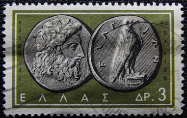 Isolated Greece Stamp