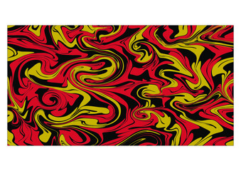 Vector illustration of an abstract art in red and yellow. It can also be called a blended paint pattern