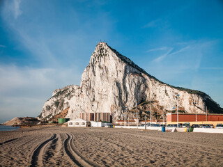 View to the rock of Gibraltar