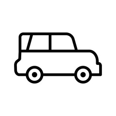 car transport vehicle line style icon