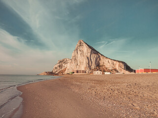 View to the rock of Gibraltar