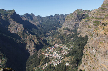 Fototapeta na wymiar Nun Valley, Curral Das Freiras, Madeira, Portugal