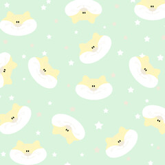 Tom der kleine neugierige Tiger hintergrund textur tapete stoff wand muster tier pastell grün