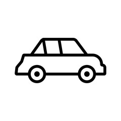 car conveyance vehicle line style icon