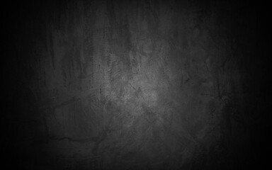 Old wall texture cement dark black gray  background abstract grey color design are light with white...