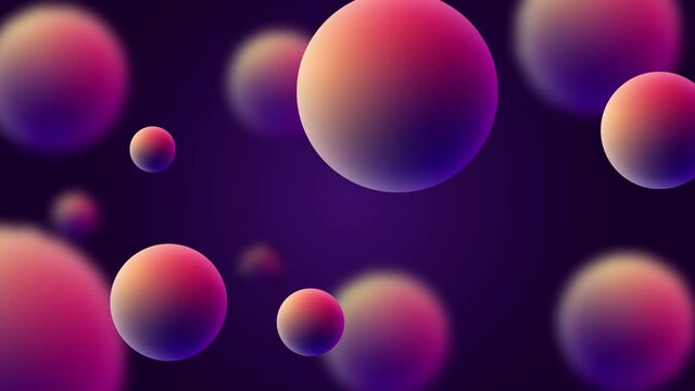 Abstract background with 3d geometric shapes. Modern cover design. Ads banner template. Dynamic wallpaper with balls or particles.