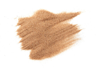 sand on the white background
