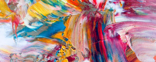 Colorful abstract background wallpaper. Modern motif visual art. Mixtures of oil paint. Trendy hand...