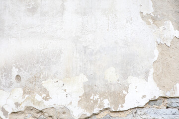 Background and texture of the old plastered wall. Paint, scratches and chips