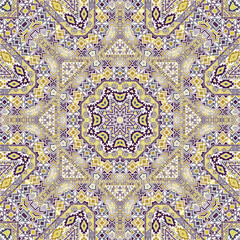 Abstract seamless pattern with geometric elements structure.
