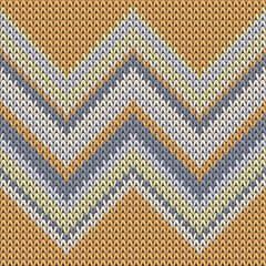 Obraz premium Clothing zig zal lines knitted texture geometric