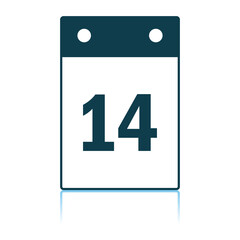 Valentine Day Calendar Icon