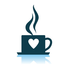 Valentine Day Coffee Icon