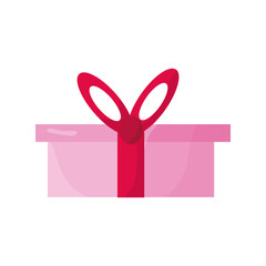 gift box present color pink icon
