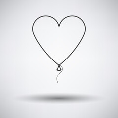 Heart Shape Balloon Icon