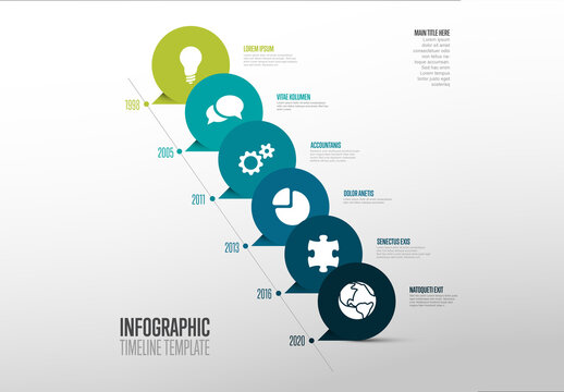 Minimalistic Timeline Infographic