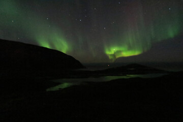 aurora over the sea