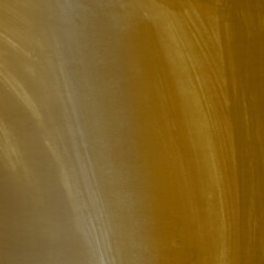 Gold ink and watercolor texture on white paper background. Gradient paint strokes and decalcomania effect. Hand-painted gouache abstract image. Mess on the canvas.