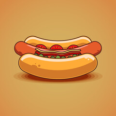 Simple hot dog design