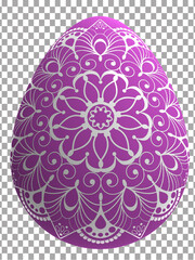 mandala pink easter egg