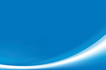 Abstract Smooth Blue Curvy Background Design Template Vector, Professional Flowing Blue Mesh Gradient Element with Copy Space for Text