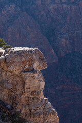 Fototapeta na wymiar Dangerous Rock Platform at Grand Canyon