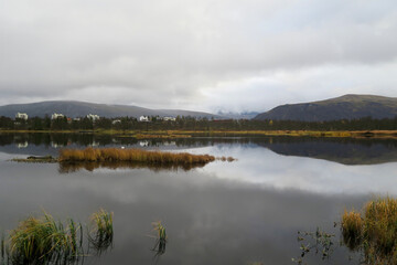 lake and clouds
