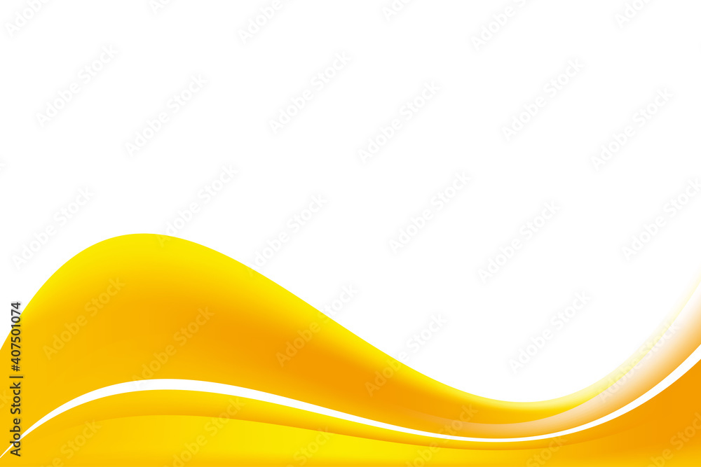 Poster abstract smooth yellow wavy background design template vector, professional flowing yellow mesh grad