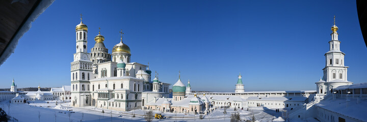 Fototapeta na wymiar Panorama of New Jerusalem Monastery.
