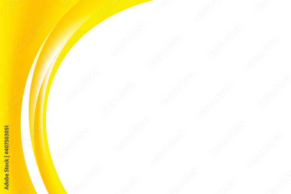 Poster abstract smooth yellow curvy background design template vector, professional flowing yellow mesh gra
