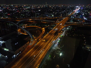 Fototapeta na wymiar 東大阪の夜景