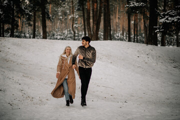 couple in winter