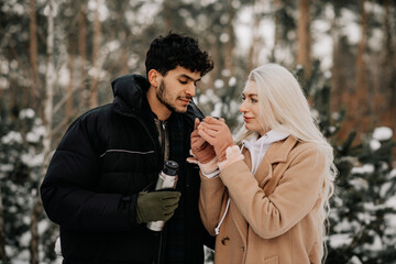 couple in winter