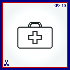 Medicine Bag vector icon