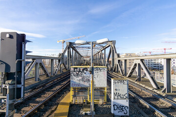 railway bridge over the bay
