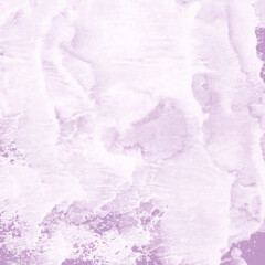 Obraz premium Violet ink and watercolor texture on white paper background. Paint leaks and decalcomania effects. Hand-painted gouache abstract image. Mess on the canvas.