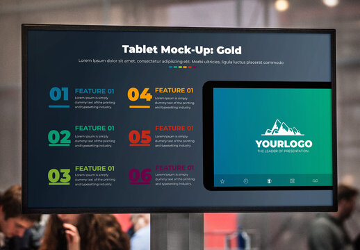 Tablet Features List Infographic