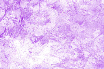 Violet ink and watercolor texture on white paper background. Paint leaks and decalcomania effects. Hand-painted gouache abstract image. Mess on the canvas.