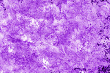 Violet ink and watercolor texture on white paper background. Paint leaks and decalcomania effects. Hand-painted gouache abstract image. Mess on the canvas.