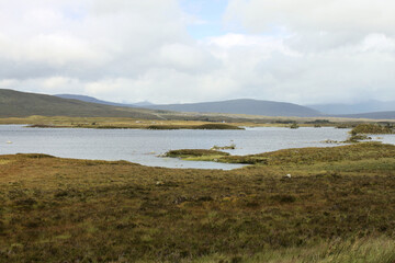 Fototapeta na wymiar A view of the Scotland Countryside near Glencoe and Ben Nevis