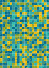 Abstract Geometric Pattern generative computational art illustration